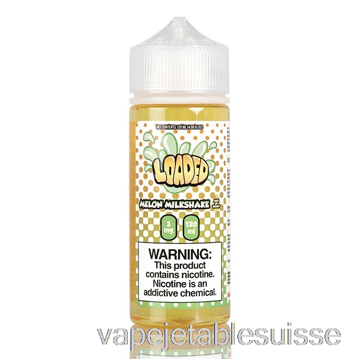Vape Suisse Milkshake Au Melon - E-liquide Chargé - Vapeurs Impitoyables - 120ml 0mg